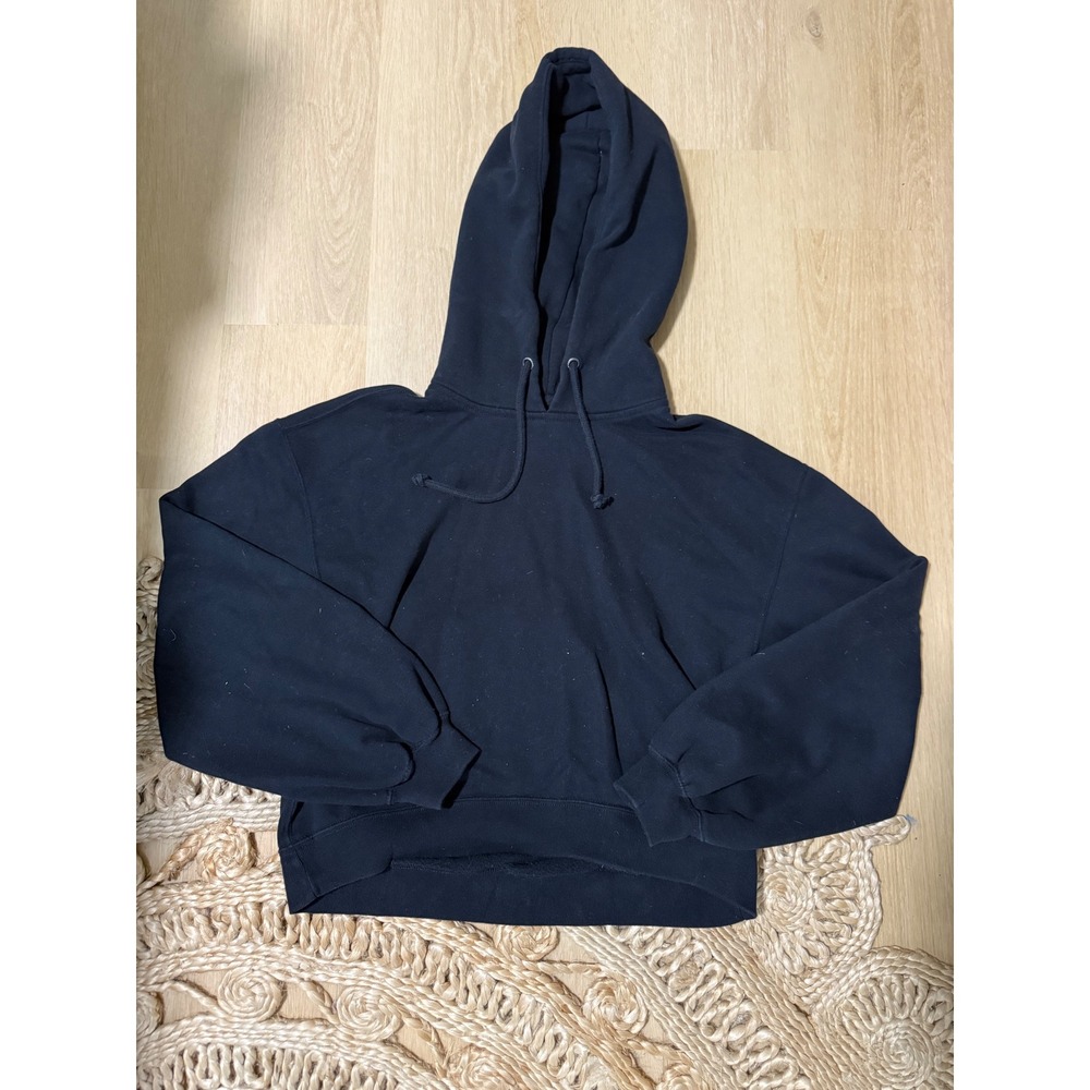 Abercrombie & Fitch Soft A&F Collection Black Hoodie Sweatshirt Womens XS